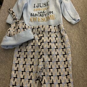 Swiggles Light Blue Baby Outfit